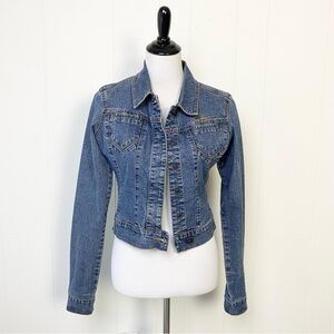Vintage FUBU Jacket Denim Medium Women’s Jean Jacket Script Trucker Y2K